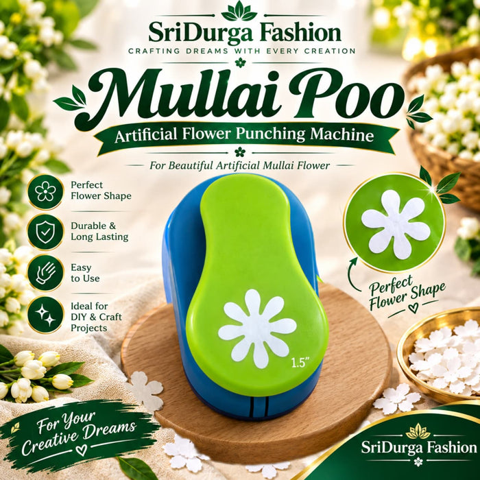 Artificial mullai flower making tool